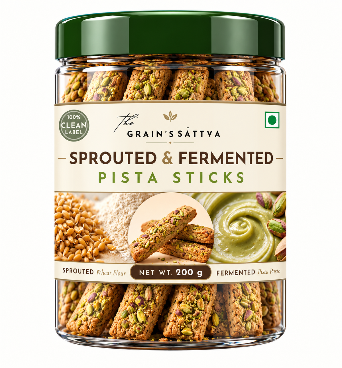 Sprouted & Fermented Pista Stick