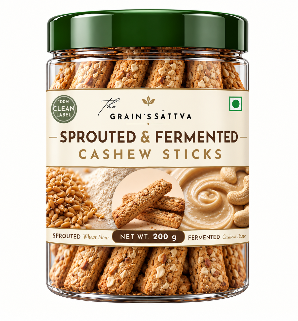 Sprouted & Fermented Cashew Stick