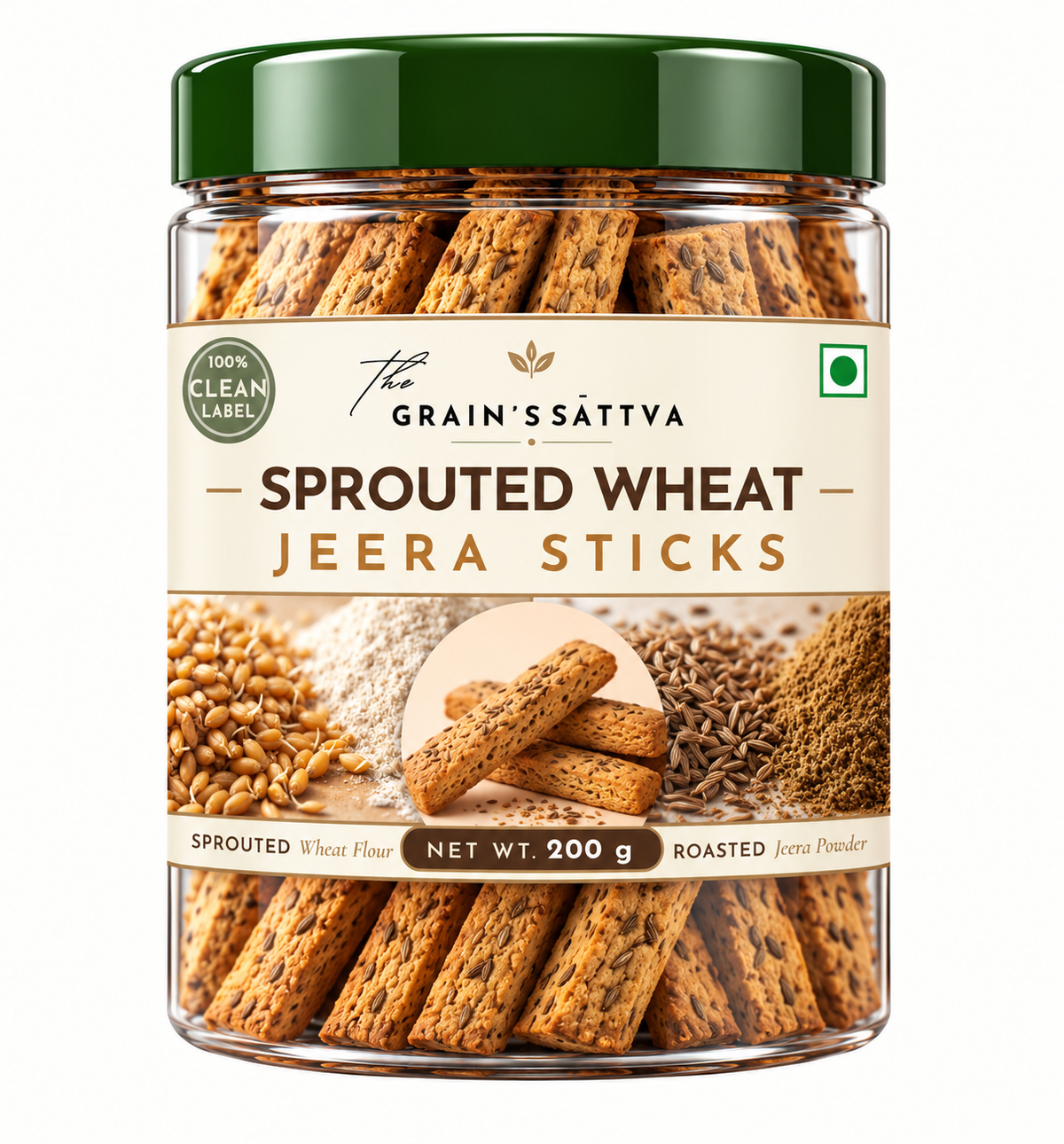 Sprouted Wheat Jeera Biscotte