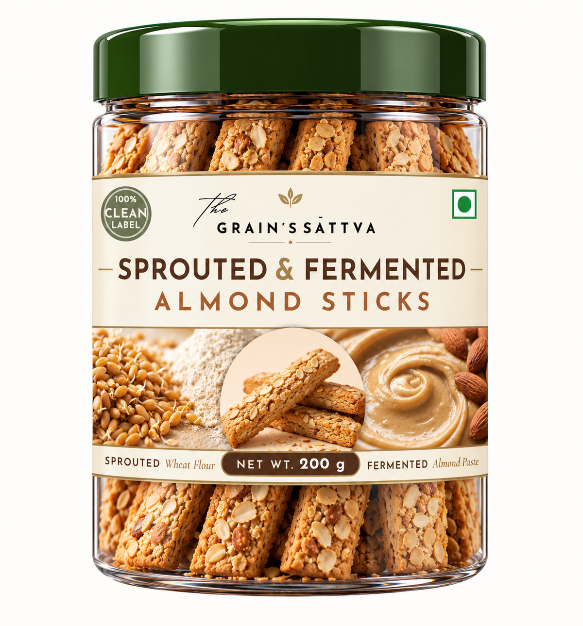 Sprouted & Fermented Almond Stick