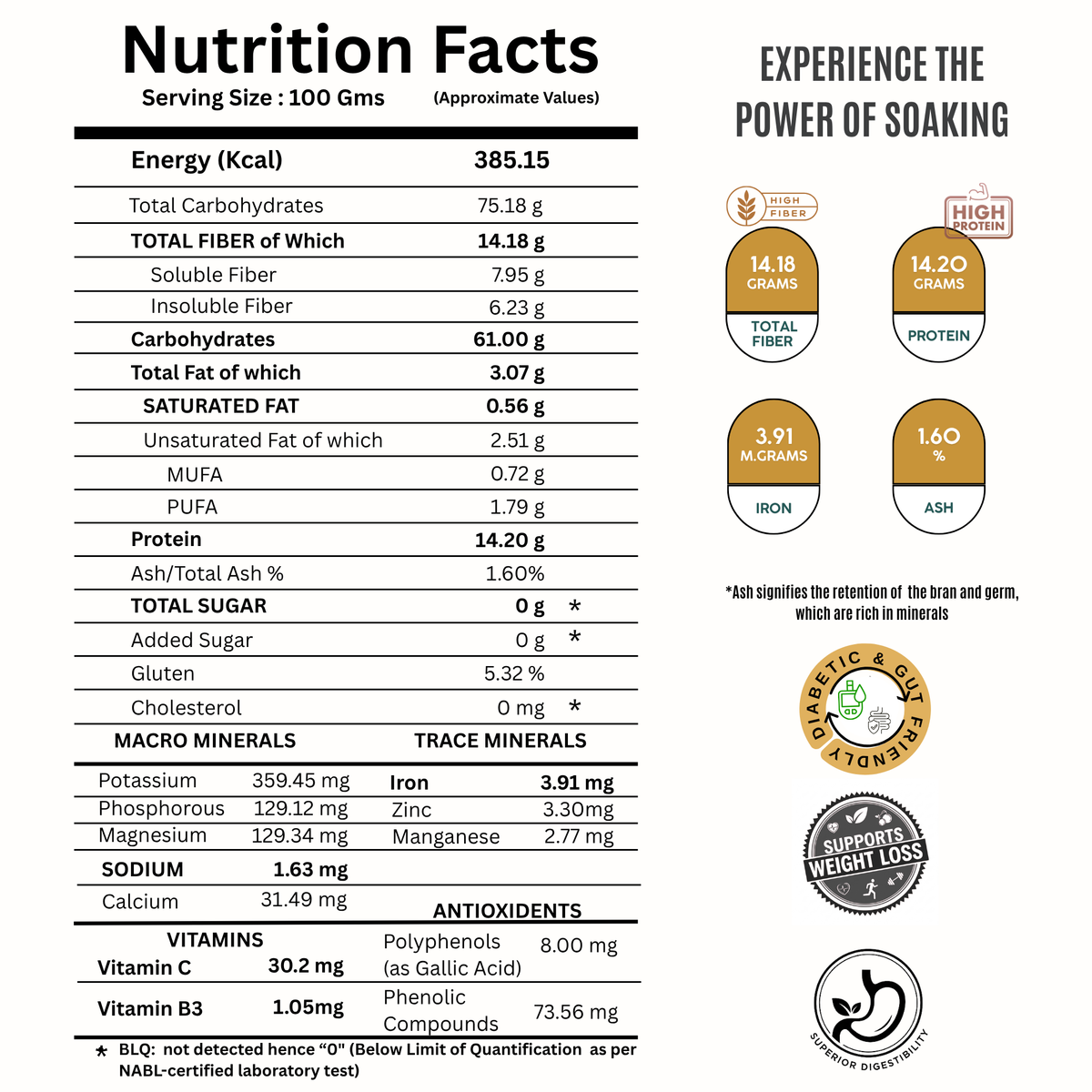ACTIVATED KHAPLI ATTA (Stone Ground Emmer Wheat) – Soaked Grains for Easy Digestion, Low Gluten & Blood Sugar Control